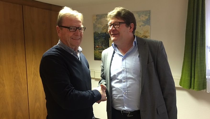 Herr Werner Bantle mit Herrn Bürgermeister Sprenger