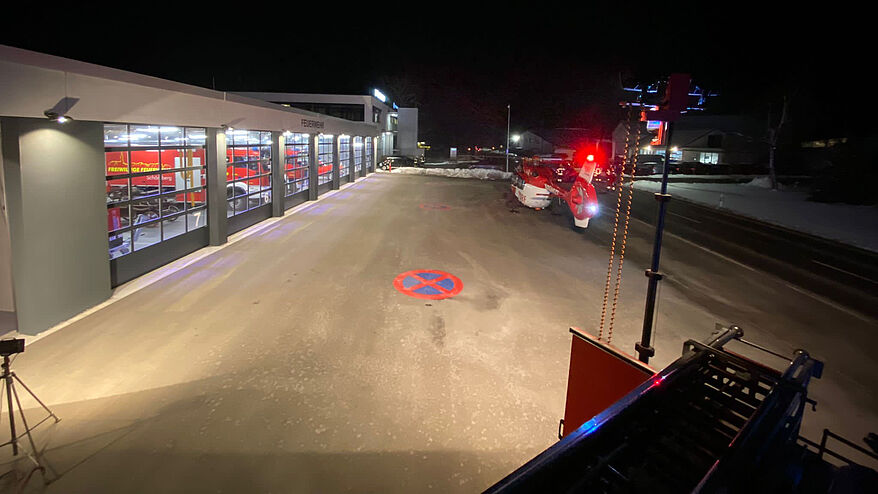 2022 | Einsatz Nr.1 | Ausleuchten Landeplatz Rettungshubschrauberubschrauber