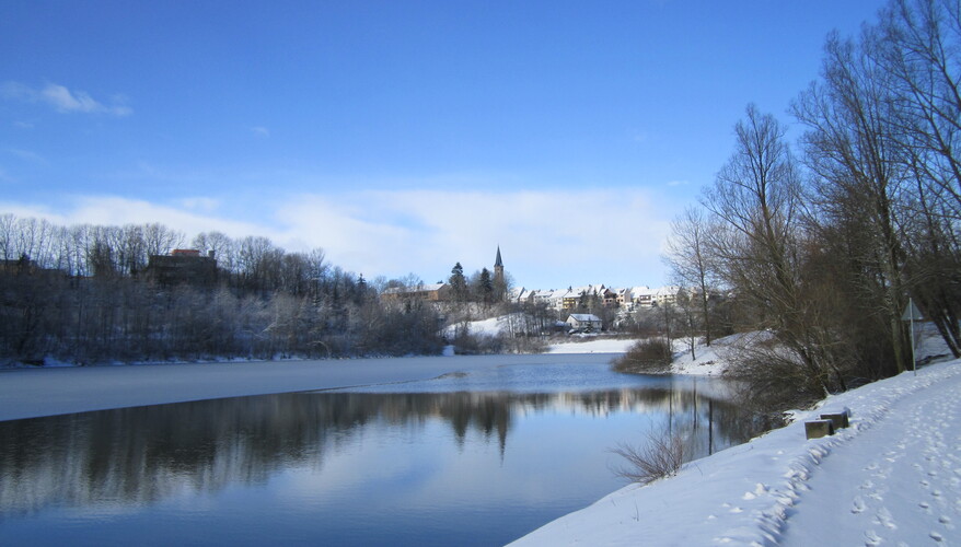 Stausee im Januar Stausee im Januar