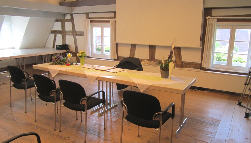 Trausaal im Bürgerhaus Schörzingen