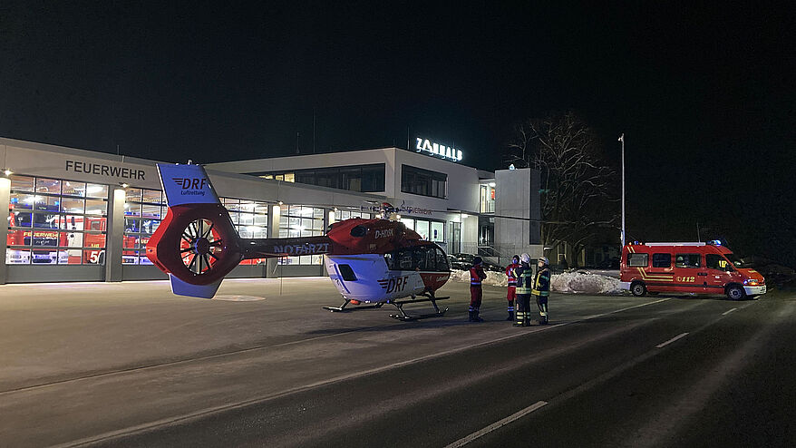 2022 | Einsatz Nr.1 | Ausleuchten Landeplatz Rettungshubschrauber